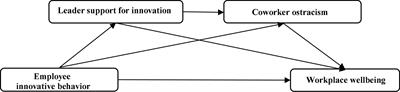 Employee innovative behavior and workplace wellbeing: Leader support for innovation and coworker ostracism as mediators